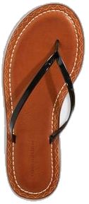 Casual Leather Flip Flops For Beach Season, Black Leather Flip Flops For Beach Season, Trendy Leather Flip Flops For Beach Season, Casual Leather Beach Slippers, Black Sandals For Summer Travel, Black Travel Sandals For Summer, Casual Brown Sandals For Travel, Casual Summer Flip Flops For Travel, Casual Brown Travel Sandals