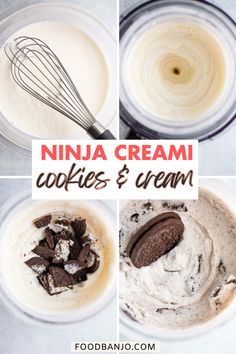 ou'll never want store-bought ice cream again after making Ninja Creami cookies and cream ice cream at home. It's so easy and only requires a few ingredients. It tastes like the store-bought versions, but even better somehow. And you can customize it if you like!