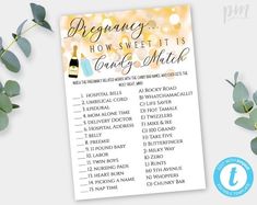 a printable wedding game with the words, champagne how sweet it is