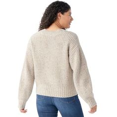 We shrug into the Smartwool Cozy Lodge Cropped Cardigan Sweater to feel snug and look chic when temps drop. The drop shoulders and relaxed fit layer easily over any top and let us move freely throughout our day, while the woolly blend keeps the heat turned up along the way. Snug Fall Sweater For Everyday, Snug Fall Sweater For Everyday Wear, Everyday Knit Cropped Sweater For Fall, Cozy Chunky Knit Top For Layering, Cozy Cropped Sweater For Fall, Cozy Soft Knit Cropped Sweater For Layering, Cozy Cropped Sweater For Layering, Cozy Cropped Sweater For Layering With Textured Knit, Cozy Cropped Sweater For Everyday Fall Use