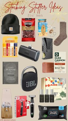 the holiday gift guide for him and her includes gifts from starbucks, jbl, dunkin'donuts, jack daniels, jalapen