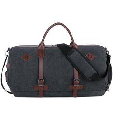 Large Capacity Canvas Travel Duffle Bag with Shoe Compartment Casual Shoulder Bag For Overnight Trips, Casual Weekender Shoulder Bag For Overnight Trips, Casual Weekender Bag For Overnight Trips, Casual Shoulder Weekender Bag For Overnight Trips, Casual Bags For Overnight Trips With Zipper Closure, Casual Overnight Bags With Zipper Closure, Casual Shoulder Bag With Zipper For Overnight Trips, Casual Shoulder Bag For Overnight Trips With Adjustable Strap, Casual Shoulder Bag With Adjustable Strap For Overnight Trips