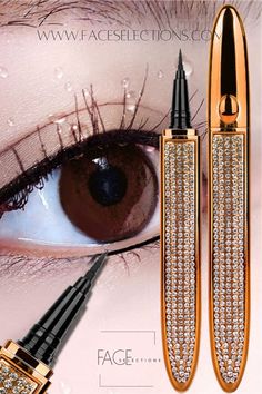 Gold Self-adhesive Liquid Eyeliner Pencil Normal Eyeliner, Eyeliner Packaging, Subtle Cat Eye, Face Scrubber, Liquid Eyeliner Pen, Eye Liner Tricks, Makeup Brush Set Professional, Black Liquid, Black Makeup