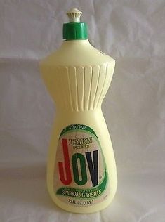 a bottle of joy liquid on a white background