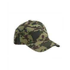 100% cotton twill; 6-panel, structured; sewn eyelets; self-fabric closure with D-ring slider and tuck-in strap; Size: One Size.  Color: Green.  Gender: unisex.  Age Group: adult.  Pattern: camo. Camo Hat, Camo Outfits, Desert Camo, Blank Apparel, Camo Hats, Winter Beanie, Unique Designers, Green Camo, Skull Cap