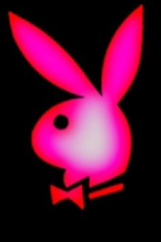 an image of a pink bunny rabbit in the dark