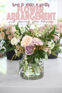 a vase filled with flowers sitting on top of a table