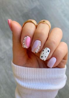 Milky Nails, Square Nail Designs, Lavender Nails, Short Square Nails, Cute Gel Nails, Chic Nails, Summer Nail, Manicure E Pedicure