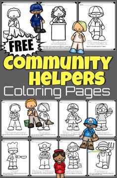 the community helpers coloring pages are great for kids to learn how to draw and color