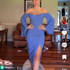 Reposhing This Item I Purchased From @Kileylove02. Loved It, But Ready To Rotate For Something New. Questions? Leave A Comment Below! Dress The Population, Leave A Comment, Something New, Colorful Dresses, Women's Dress, Color Blue, Midi Dress, Dresses, Blue