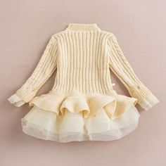 Warm knitted chiffon girl party dress, baby and beyond – bump, baby and beyond Cute Sweater Dresses, Warm Dresses, Girls Christmas Dresses, Creative Memories, Girl Party, Knitting Girls, Girls Party Dress, Kids Outfits Girls