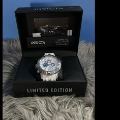 Brand New In The Original Box This Is A Invicta Limited Edition Stormtooper Watch It Is #547 Of 1977. It Msrp For $1450 So This Is A Steal And I Cannot Find Another One On The Internet For Sale. White Chronograph Watch Accessories For Gift, White Chronograph Watch Accessories As Gift, White Chronograph Watch With Subdials, White Chronograph Watch With Subdials For Gift, White Chronograph Watch With Subdials As Gift, Collectible Silver Chronograph Watch, Classic White Watches With Original Box, White Watch Accessories With Tachymeter As Gift, Mens Invicta Watches