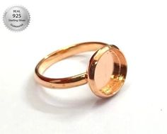 Product Details :- Thick Bezel Rose Gold Plated Ring Bezel Setting Cup For Round Gemstone Back Side :- Close Shape - Round Material :- Only Pure 925 Sterling Silver Shipping :- . * Delivery by normal courier will take 15-25 days * If any buyer need items more fast, Then message me for EXPRESS DELIVERY. Rose Gold Rings With Bezel Setting, Adjustable Round Crystal Ring With Bezel Setting, Ring Bezel, Citrine Stone, Ring Setting, Round Rings, Plated Ring, Gold Plated Rings, Gold Gold