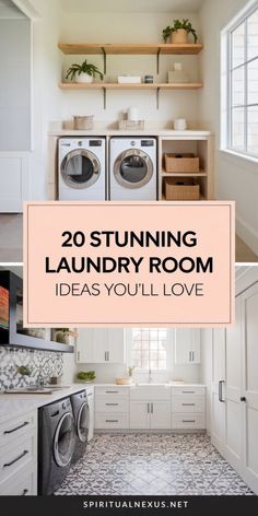 laundry room with washer, dryer and cabinets in different positions on the floor