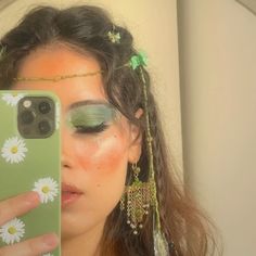 #fairy #makeup #green Black Fairy Makeup, Fairy Makeup Green, Black Fairy, Fairy Makeup, Makeup Inspo, My Favorites, Hair Nails, Makeup Looks, Nails