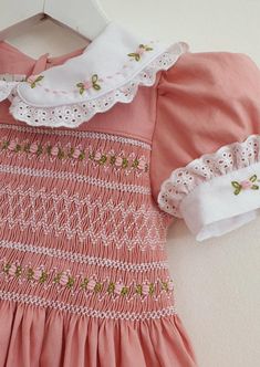 Smocking Frocks, Hand Smocking, Smocking Plates, Hand Smocked Dress, Smocked Baby Dresses, Girls Smocked Dresses, Smocking Patterns, Heirloom Dresses, Frock Patterns