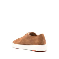 light brown calf suede logo patch at the tongue front lace-up fastening round toe branded leather insole flat rubber sole Brown Low-top Lace-up Shoes In Calf Leather, Brown Calf Leather Low-top Lace-up Shoes, Brown Low-top Calf Leather Lace-up Shoes, Brown Lace-up Sneakers With Suede Lining, Brown Suede Lined Lace-up Shoes, Brown Lace-up Shoes With Suede Lining, Business Low-top Suede Lace-up Shoes, Modern Brown Sneakers With Suede Lining, Modern Brown Lace-up Shoes With Textured Sole