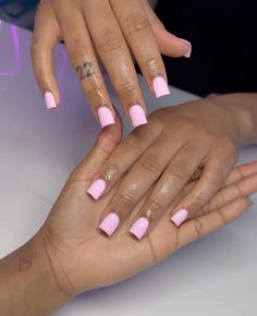 #nails #acrylicnails #summernails #nailinspriation #nailinspo #naildesign #pinknails #springnails Pink Set Nails, Short Square Baby Pink Nails, Baby Pink Nails Short Square, Baby Pink Short Nails, Baby Pink Nails Short, Short Square Hot Pink Acrylic Nails, Short Pink Nails Ideas, Short Tapered Square Nails Pink, Short Square Nails Pink