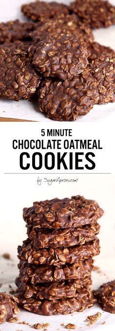 I do promise these No Bake Chocolate Oatmeal Cookies made with peanut butteroatmeal and cocoa are the quickesttastiestno bake cookies you'll ever eat thoughKids absolutely love them. No Bake Chocolate Oatmeal Cookies, Weight Watcher Desserts, Chocolate Oatmeal Cookies, Chocolate Oatmeal, Bake Cookies, Easy Cookie Recipes, Oatmeal Recipes, Eclairs