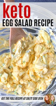 the keto egg salad recipe is ready to be eaten