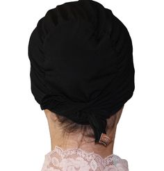 Black with Satin Panel in front High-quality Islamic Women's hijab underscarf. Polyester blend Made in Turkey by Firdevs. Hijab Underscarf, Satin Hijab, Satin Bonnet, Winter Hats, Satin, High Quality, Black