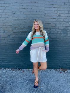 Elevate your style with the mint mocha multi color block crew neck light weight sweater from Just A Thought. This cozy sweater top combines a refreshing mint hue with a sultry mocha shade in a trendy color block design. Perfect for any occasion, this top will elevate your look with a touch of modern sophistication. Summer Casual Color Block Sweater, Casual Summer Color Block Sweater, Pastel Crew Neck Sweater For Fall, Trendy Green Sweater With Color Matching, Chic Spring Color Block Sweater, Trendy White Color Block Sweater, Casual Cream Color Block Sweater, Fitted Knit Color Block Tops, Relaxed Fit Color Block T-shirt With Crew Neck