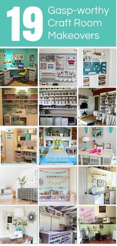 the top ten craft room makeovers are featured in this post - it - yourself guide