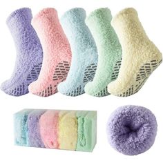 Specifications: Women Fuzzy Socks: Accurate US Size and Incredibly Stretchy Design. Girls fuzzy socks are designed for Americans and fit most adults, which eliminate your concerns about size when shopping. Fits men’s shoe size up to 11 and women’s shoe size 9. In addition, this cozy socks with higher top design. Keep your feet warmer. Hospital Socks: Non-slip hospital socks with gripping rubber treads design will provide safety and security when you lounging around the house day or night. Non-sl Shopping Fits, Winter Socks Cozy, Sleep Socks, Hospital Socks, Christmas Wear, Bed Socks, Non Slip Socks, Fluffy Socks, Fits Men