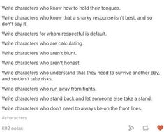 an image of someones twitter post about their character