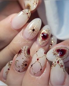 Vintage Nail Art, Tato Henna, Vintage Nails, Unique Acrylic Nails, Pretty Hands, Fall Nail Art, Fall Nail, Dream Nails