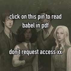 some people are standing next to each other with the text click on this pin to read babel in pdf don't request access xx