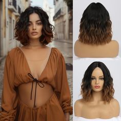 PRICES MAY VARY. 【Premium Material】:The short wavy wig is made of high-temperature resistant synthetic fiber similar to human hair.The hairline is made hand-tied, which makes the hair look more real. Easy to comb and not easily tangle and hair loss. About simkaylee Wigs: 1. High Quality Japanese Fiber.  2. You will be amazed by the quality. Wearing it, it can bring you more confidence and more charm!  3. SIM Brand Wig is both natural looking and soft touch, you can wear it for parties as well as Hazel Brown Wigs, Brown Middle Part, Short Brunette Wig, Reddish Brown Bob Wig, Middle Part Wigs, European Hair Lace Top Medium Brown Kosher Wig, Part Wigs, Brown Synthetic Wig, How To Wear A Wig