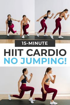 the 15 minute hiit cardio no jumping workout