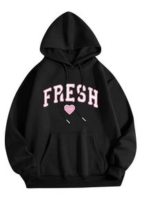 Fresh Love Merch, Hoodies For Teens, Fresh Love, Merch Hoodie, Varsity Sweatshirt, Streetwear Clothes, Red Pullover, Stylish Sweaters, Sweater Collection