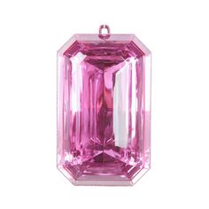 a pink tourmaline is shown on a white background