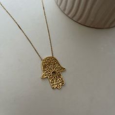 New, 18 Inch’s 4g Luxury Yellow 14k Gold Necklaces, Hamsa Hand Necklace, Gold Hamsa, Hand Necklace, Hamsa Hand, Gold Yellow, Womens Jewelry Necklace, Jewelry Necklaces, Yellow Gold