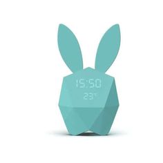 Cutie Clock Connect with app - turquoise - Petitpyla Cute Kids Alarm Clock, Unique Alarm Clocks, Playpen Baby, Kids Alarm Clock, Baby Gym Toys, Galaxy Lights, Clock Display, Cot Bumper, Clock For Kids