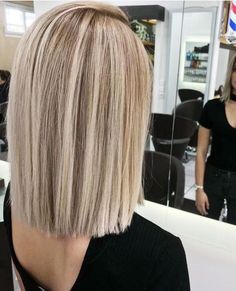 Tuns Bob Lung, Straight Bob Haircut, Medium Bob Haircut, Ombré Hair, Haircut And Color, Brown Blonde Hair