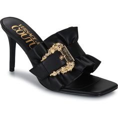 Versace Women, Luxury Heels, Fashion Shoes Heels, Giuseppe Zanotti Shoes, Versace Jeans Couture, Versace Jeans, Nike Adidas, Mules Shoes, Giuseppe Zanotti