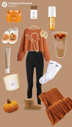 Fall Aesthetic Essentials, Collage Outfits For Fall, Fall Outfits Aesthetic Collage, Where To Get Fall Sweaters, Outfits To Wear To A Pumpkin Patch, Fall Trip Packing Outfit Ideas, Pumpkin Sweater Outfits, Fall Outfit Shein, What To Wear To A Fall Festival