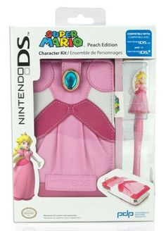 a pink dress and pen set in the packaging for nintendo 3do's wii game