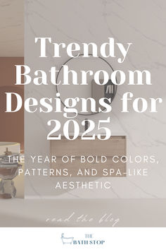 the cover of trendy bathroom designs for 2012, featuring an image of a clock