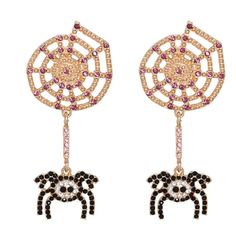 Brand New Creative Exaggerated Spider Funny Insects Halloween Earrings *Earrings *Material: Alloy *Style: Spider *Inlay Material: Acrylic *2.5" L X 1" W Please View All Photos As They Are A Part Of The Description. **Bundle And Save!** *Fast Shipping* If You Have Any Questions, Comments, Or Concerns Please Message Us. Thank You. #A-63 Pink Dangle Jewelry For Halloween, Pink Novelty Earrings For Party, Purple Earrings For Halloween Party, Novelty Purple Jewelry For Party, Novelty Purple Party Jewelry, Novelty Purple Earrings For Party, Purple Novelty Earrings For Party, Pink Halloween Party Earrings, Fun Halloween Earrings