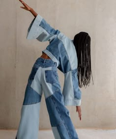 Jeans Upcycle, Ropa Upcycling, Denim Inspiration, Denim Diy, Fashionista Clothes, Jeans Diy, Upcycled Fashion