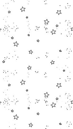 black and white stars are scattered in the sky