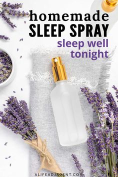 Pillow Spray Essential Oils Diy, Bedroom Workouts, Lavender Sleep Spray, Diy Selfcare, Lavender Room Spray, Lavender Pillow Spray, Essential Oil Spray Recipes, Lavender Sleep, Homemade Pillows