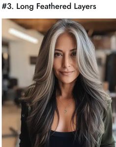 Grey Hilites On Dark Hair, Grey Hair Fashion Clothes Style, Light Brown To Gray Hair Transition, Light Top Dark Bottom Hair, Growing Out Blonde Hair Roots Natural, Grey Light Brown Hair, Gray Hair Transition Highlights, Platinum Money Piece Hair, Curly Platinum Hair