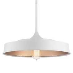 a white light fixture with an oval shade