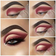 Evening Eye Makeup, Cut Crease Eyeshadow, Bridal Eye Makeup, Cut Crease Makeup, Makeup Tutorial Eyeshadow