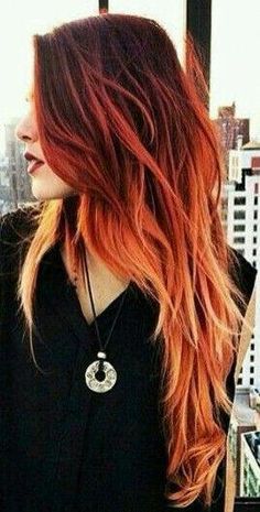 Dyed Tips, Hair Dye Tips, Nails Orange, Blond Ombre, Fire Hair, Brown Ombre Hair, Ombré Hair, Ombre Hair Color, Trending Hairstyles